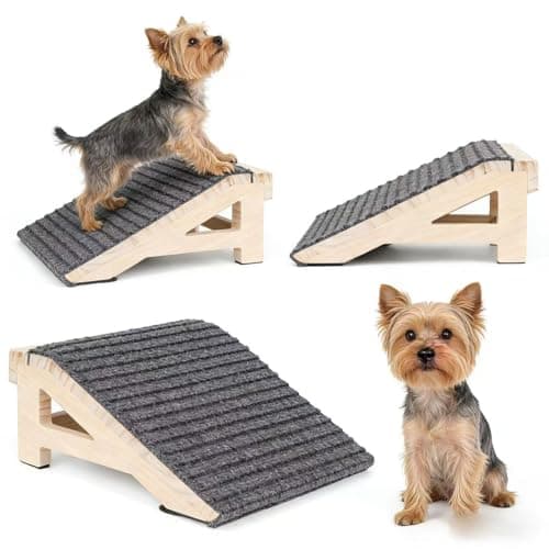KISIMUY KISIMUY Low-Angle Wood Dog Ramp for Stairs