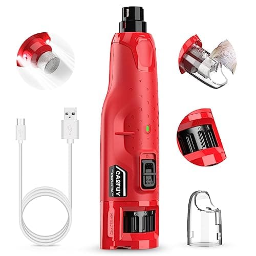 Casfuy Casfuy 6-Speed Dog Nail Grinder with 2 LED Lights