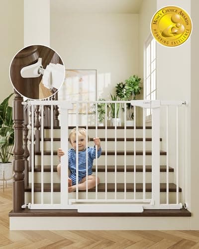 Cumbor Cumbor 30-46 in Auto Close Gate for Stairs and Doorways