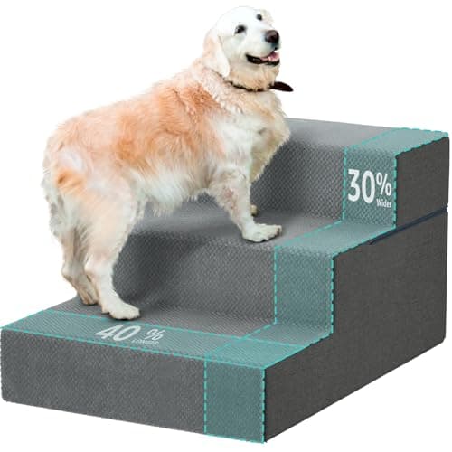 YENING YENING Extra-Wide Dog Stairs for High Beds