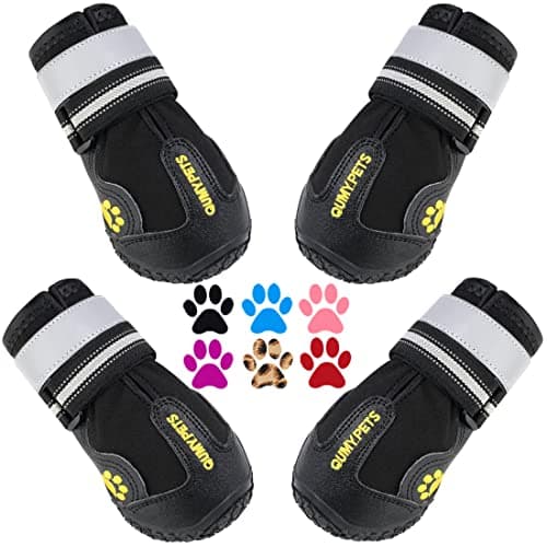 QUMY QUMY Dog Boots & Paw Protectors (set of 4)
