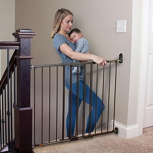 Toddleroo Easy Swing & Lock Gate for Top of Stairs